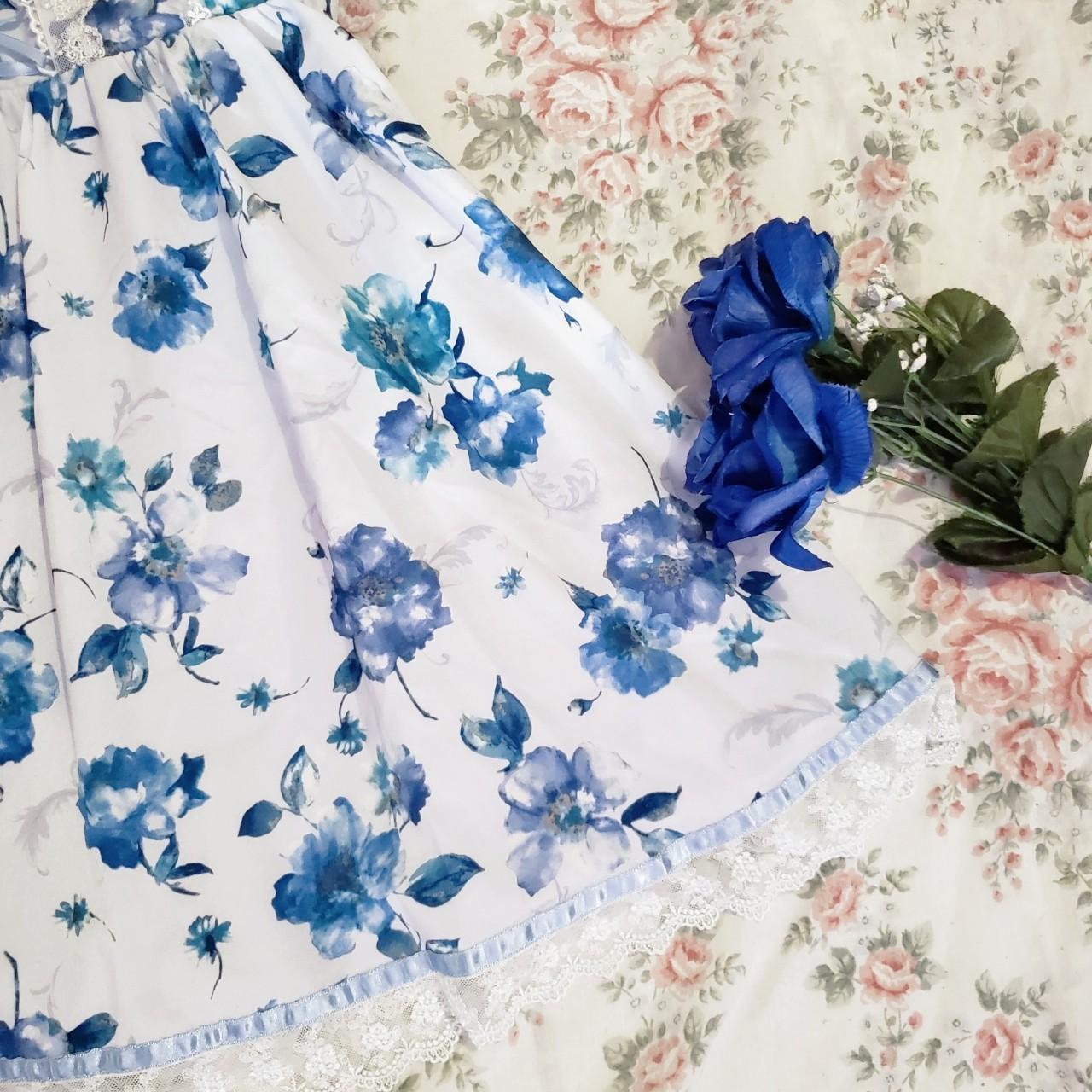 Blue floral corset dress ♡ Axes Femme